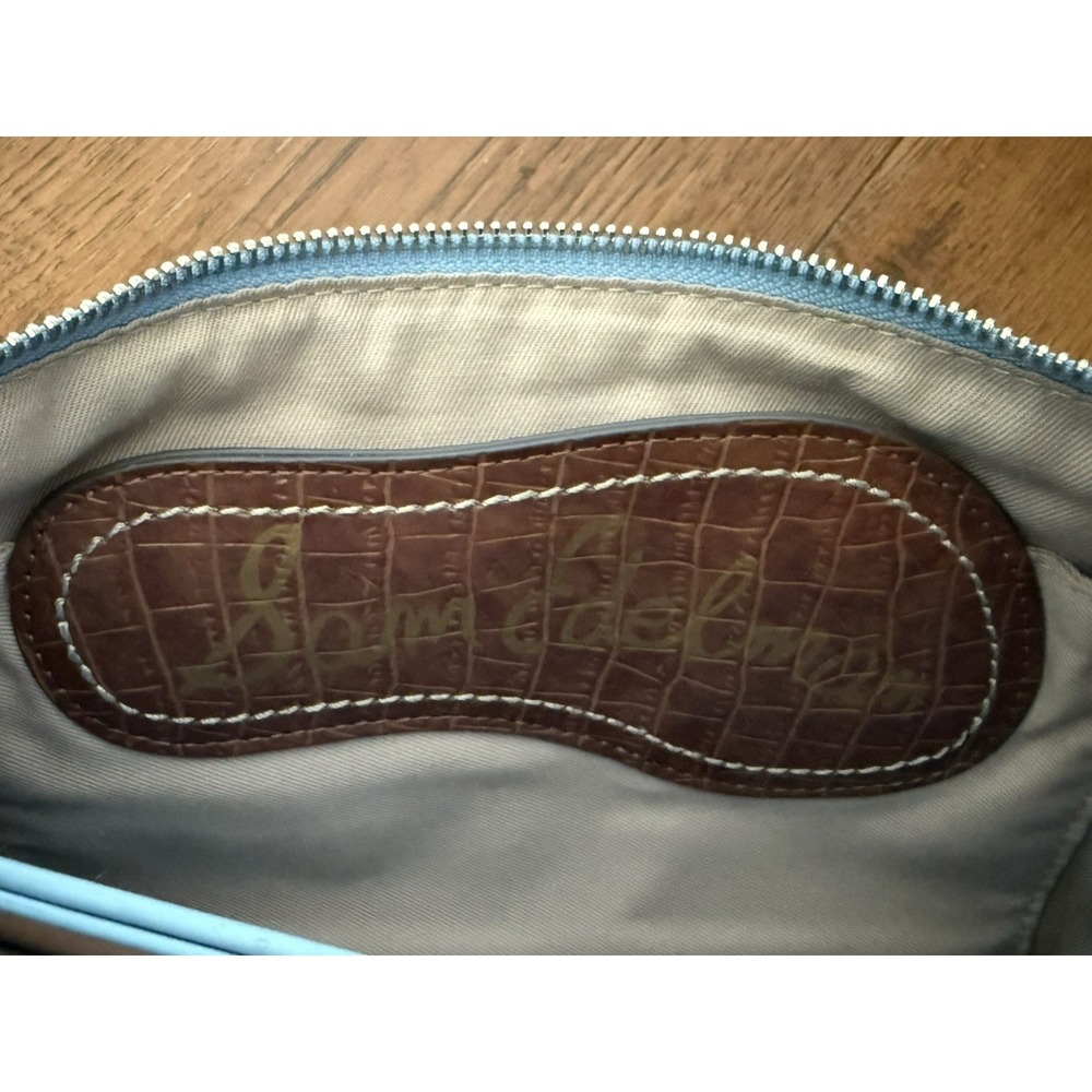 Sam Edelman Maisie Passport Crossbody Light Blue Leather Travel/Everyday Bag - Picture 9 of 14